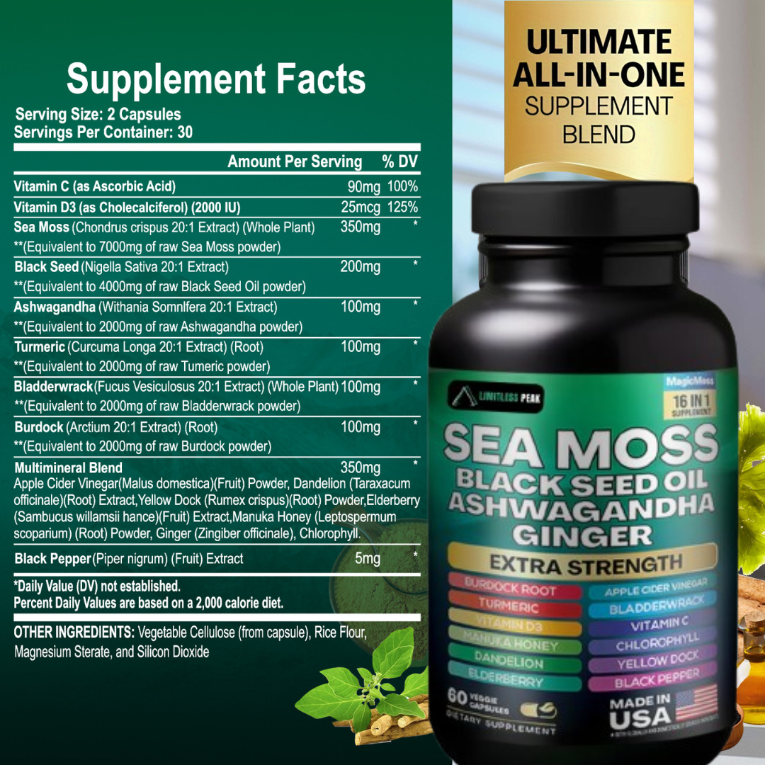 Sea Moss & Shilajit Limitless 24-in-1 Vitality Complex™